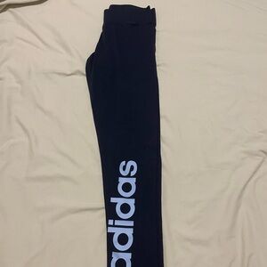Adidas Navy Leggings Sleek Comfortable Performance